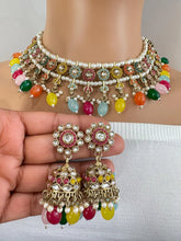 Multi Antique Polki Kundan choker Statement choker Indian Jewelry Pakistani Jewelry Wedding necklace Bridal necklace Wedding jewelry