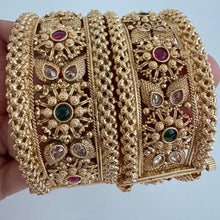 Gold plated Rajwadi Kundan openable Kada Bangle(1Pc)Single/Indian Kada/Wedding Jewelry/Kada/Punjabi Jewelry/Indian Wedding/Bollywood bangles