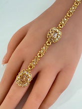 Gold Polki Hath Paan/Bracelet/Haath phool/Hathh Panja/finger Hand bracelet/Bridal Jewelry/hand harness/Indian Hand Jewelry/wedding jewelry