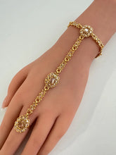 Gold Polki Hath Paan/Bracelet/Haath phool/Hathh Panja/finger Hand bracelet/Bridal Jewelry/hand harness/Indian Hand Jewelry/wedding jewelry
