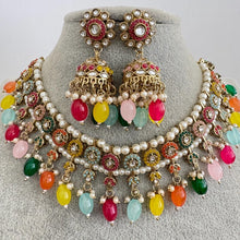 Multi Antique Polki Kundan choker Statement choker Indian Jewelry Pakistani Jewelry Wedding necklace Bridal necklace Wedding jewelry