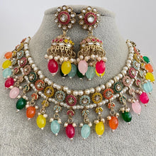 Multi Antique Polki Kundan choker Statement choker Indian Jewelry Pakistani Jewelry Wedding necklace Bridal necklace Wedding jewelry