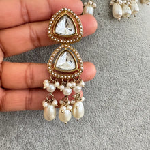White Antique Uncut Kundan Necklace Set/Kundan Choker/Bollywood Jewelry/ Indian jewelry/ Pakistani necklace/ punjabi necklace indian wedding