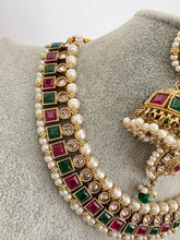 RubyGreen Antique Polki Kundan Necklace Antique necklace wedding jewelry Indian Jewelry Pakistani Jewelry Wedding necklace Bridal necklace