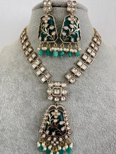 RamaGreen Kundan Necklace / Mid Length Kundan Necklace/ Bollywood Jewelry/ Indian jewelry/ Pakistani / punjabi necklace/indian wedding