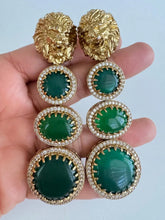 Kareena Kapoor Sabyasachi-inspired monalisa stone and CZ earrings,Victorian earrings,Designer earring Sabhyasachi jewelry,statement earrings