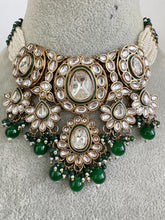 Green pearl Antique Kundan choker Necklace/Bollywood Jewelry/Indian bridal Kundan necklace/indian Pakistani Punjabi wedding jewelry