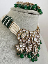 Green pearl Antique Kundan choker Necklace/Bollywood Jewelry/Indian bridal Kundan necklace/indian Pakistani Punjabi wedding jewelry