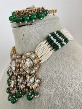 Green pearl Antique Kundan choker Necklace/Bollywood Jewelry/Indian bridal Kundan necklace/indian Pakistani Punjabi wedding jewelry