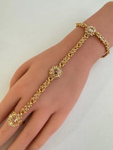 Gold Polki Single Hath Paan/Bracelet/Haath phool/Hathh Panja/finger Hand bracelet/Bridal Jewelry/hand harness/ Hand Jewelry/wedding jewelry