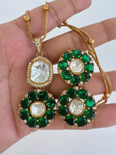 Moissanite Uncut Polki Kundan chain Pendant Necklace/Gold Long necklace/Mala/Indian wedding, Pearl necklace, Bollywood Gift for her