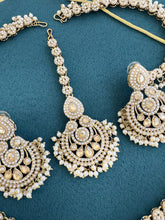 Delicate Antique Polki Pearl Kundan necklace set/Statement/Indian Jewelry/Pakistani Jewelry set/Weddings necklace/Bridal necklace