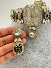Multi Victorian Sabyasachi-inspired Moissanite polki Kundan choker Necklace, Indian Jewelry,Bollywood Sabyasachi Necklace,Pakistani Jewelry