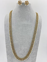 Long Antique Dull Gold plated Polki Pearl mala Necklace/Indian Long Necklace/Pakistani Jewelry/Haram Necklace/Indian Wedding/Rani Haar