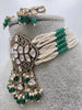 Green Victorian CZ Stone Necklace/Sabyasachi Necklace/Kundan Jewelry Set/Indian wedding collection/Bridal Necklace/Pakistani Jewelry