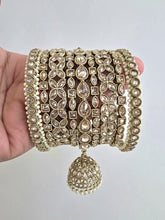 Bridal Polki bangles chooda set 9pcs,Bollywood Punjabi chuda set,Kundan antique finish Bangles Setpc/Bridal bangles/wedding jewelry/Chooda