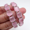 Pink Big Monalisa Stone Bangles (2PCS)/CZ Bangles/Bracelet/Indian Party Wear Bangles/ Pink stone bangles/Indian wedding/bridal jewelry