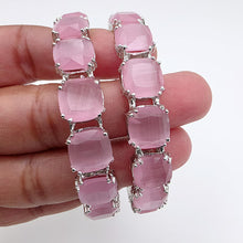 Pink Big Monalisa Stone Bangles (2PCS)/CZ Bangles/Bracelet/Indian Party Wear Bangles/ Pink stone bangles/Indian wedding/bridal jewelry