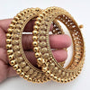 Gold Kada bangles 2pc/Indian bangles/Antique bangles/Temple Jewelry/Bridal Bangles/Indian Wedding/Pakistani Jewelry/South indian jewelry