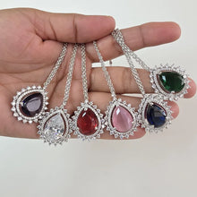 American Diamond Maang tikka/Indian Jewelry/ Indian Wedding Jewelry/ Pakistani Jewelry/ Jhoomer/ Matha patti/ Indian forehead jewelry