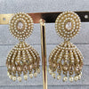 Restocked dull Gold plated Polki Jhumka/stone Jhumka/Indian Jewelry/Pakistani/Punjabi/Indian/Statement earring/Bridal earring/Indian wedding