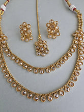 Gold Polki Kundan necklace/South Indian Jewelry/Temple Jewelry/Guttapusalu Necklace/Wedding necklace/Bridal necklace/Indian necklace