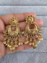 Antique Classic Earring With Gold Plating/South Indian jewelry/Temple Jewelry/Amrapali earrings/Indian earrings/gold earrings