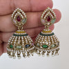 Multi dull Gold plated Polki Jhumka/stone Jhumka/Indian Jewelry/Pakistani/Punjabi/Indian/Statement earring/Bridal earring/Indian wedding
