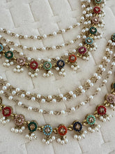Multi Dull Gold kundan pearl Ear Chain/Sahare/Pearl kaan chain/Earring support chain/Indian Jewelry/Pakistani Jewelry/Kaan sahara Chain
