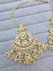 Oversized dull gold Antique finish Bollywood Kundan Earring with sahare /Indian/Punjabi/Pakistani/Statement/Long chandelier/bridal/wedding