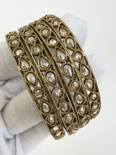 Set of 4 Polki Kundan Bangles/Indian bangles/Punjabi bangles/Pakistani Jewelry/Indian Jewelry/Bridal bangles/Antique bangles/Reverse AD