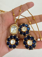Moissanite Uncut Polki Kundan chain Pendant Necklace/Gold Long necklace/Mala/Indian wedding, Pearl necklace, Bollywood Gift for her