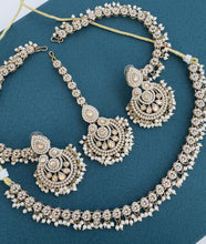 Delicate Antique Polki Pearl Kundan necklace set/Statement/Indian Jewelry/Pakistani Jewelry set/Weddings necklace/Bridal necklace