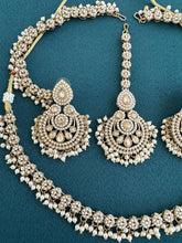 Delicate Antique Polki Pearl Kundan necklace set/Statement/Indian Jewelry/Pakistani Jewelry set/Weddings necklace/Bridal necklace