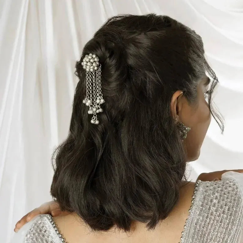 Oxidized Hair Pin/Ambada/Indian hair accessories/juda pin, Pakistani/Afghani jewelry, Oxidized jewelry