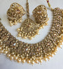 Pearl Antique Polki Kundan necklace set/Reverse Ad Necklace/Statement necklace/Indian/Punjabi Necklace/Pakistani Jewelry/Bridal necklace/
