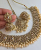 Pearl Antique Polki Kundan necklace set/Reverse Ad Necklace/Statement necklace/Indian/Punjabi Necklace/Pakistani Jewelry/Bridal necklace/