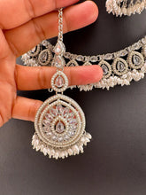 Silver White Pearl Antique Polki Kundan Choker, Kundan Choker, Indian jewelry, Pakistani necklace, punjabi necklace, bridal, indian wedding