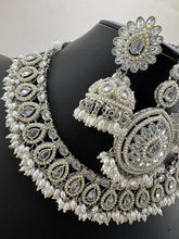 Silver White Pearl Antique Polki Kundan Choker, Kundan Choker, Indian jewelry, Pakistani necklace, punjabi necklace, bridal, indian wedding