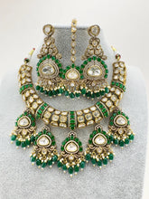 Green Bridal Victorian Moissanite Polki Kundan necklace, Sabyasachi Designer necklace, Bollywood, India,n Pakistani Jewelry for Wedding
