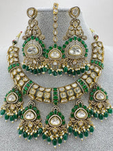 Green Bridal Victorian Moissanite Polki Kundan necklace, Sabyasachi Designer necklace, Bollywood, India,n Pakistani Jewelry for Wedding