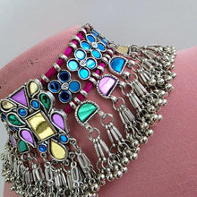 Handcrafted Thread Afghani choker set/oxidized Necklace/Boho Jewelry/Bib Choker Necklace/Afghani jewelry/gypsy necklace