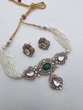 Green Moissanite Polki Kundan choker Necklace/Sabyasachi Kundan Choker/ Bollywood Indian jewelry/ Pakistani necklace/ punjabi/Indian wedding