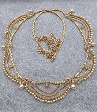Bridal gold plated polki Belly Chain/Belly chain/Belt/Indian waist belt/Kamarpatta/waist chain/jewelry belt/Kamarbandh/Pearl Belt/Polki