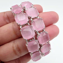 Pink Big Monalisa Stone Bangles (2PCS)/CZ Bangles/Bracelet/Indian Party Wear Bangles/ Pink stone bangles/Indian wedding/bridal jewelry