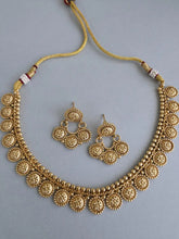 Antique Gold Delicate Necklace/South Indian Jewelry/Temple Jewelry/Guttapusalu Necklace/Wedding necklace/Bridal necklace/Indian necklace