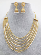 Gold Layered Pearl Necklace/Traditional Indian jewelry/Punjabi/Pakistani/Wedding necklace/Bridal necklace/Indian necklace