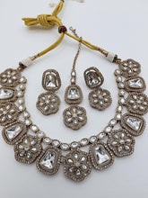 Uncut Kundan Antique Dull Gold Kundan Necklace Set/ Bollywood Jewelry/ Indian Pakistani necklace/ punjabi necklace/Indian wedding jewelry