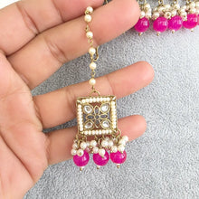 Hot Pink Pearl Kundan Choker Set/Kundan Choker/ Bollywood Jewelry/ Indian Pakistani necklace/Punjabi necklace/bridal necklace/Indian wedding