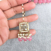 Pink Kundan Necklace Set/ Kundan Choker/ Bollywood Jewelry/ Indian jewelry/ Pakistani necklace/ punjabi necklace/bridal/indian wedding